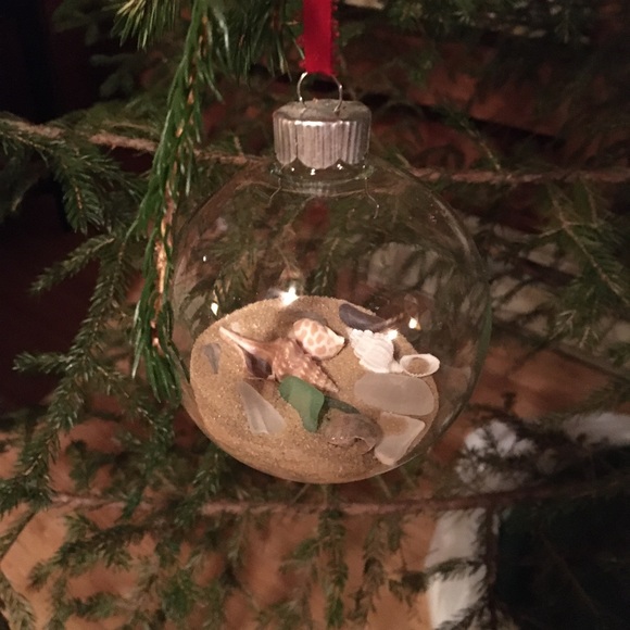 Sea glass & Shells Ornament - One of a Kind - Picture 4 of 4